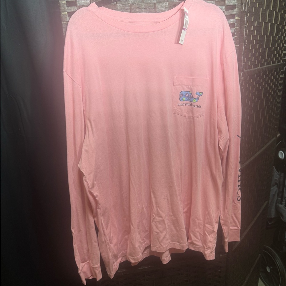 Vineyard Vines Coral Long Sleeve Tee